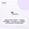 Adata HD710 PRO | 2 Teras Externo | 2.5 USB 3.0 | Negro | Antigolpes Sumergible