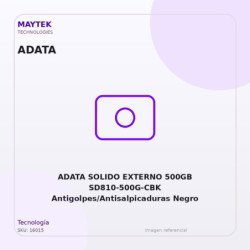 ADATA SOLIDO EXTERNO 500GB SD810-500G-CBK Antigolpes/Antisalpicaduras Negro USB/Tipo C