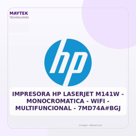 HP Impresora Hp Laserjet M141w - Monocromatica - WIFI - Multifuncional - 7md74a#bgj