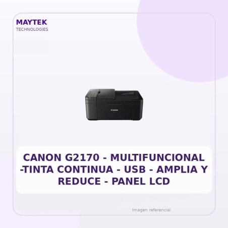 Canon G2170 - Multifuncional -tinta Continua - USB - Amplia Y Reduce - Panel LCD