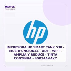 HP Impresora Hp Smart Tank 530 - Multifuncional - Adf - WIFI - Amplia Y Reduce - Tinta Continua - 4sb24a#aky