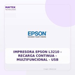 Epson Impresora Epson L3210 - Recarga Continua - Multifuncional - USB