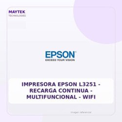 Epson Impresora Epson L3251 - Recarga Continua - Multifuncional - WIFI