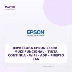 Epson Impresora Epson L5590 - Multifuncional - Tinta Continua - WIFI - Adf - Puerto LAN