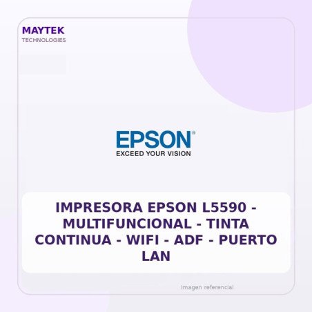 Epson Impresora Epson L5590 - Multifuncional - Tinta Continua - WIFI - Adf - Puerto LAN