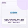 EPSON POWERLITE W55+ 4000 Lumens, 3LCD, WXGA (1280 x 800), 2 HDMI, WiFi
