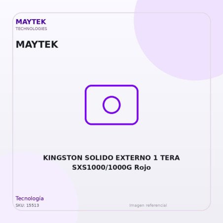 KINGSTON SOLIDO EXTERNO 1 TERA SXS1000/1000G Rojo
