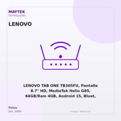 LENOVO TAB ONE TB305FU, Pantalla 8.7" HD, MediaTek Helio G85, 64GB/Ram 4GB, Android 15, Bluet, WIFI, Doble Camara, Luna Grey