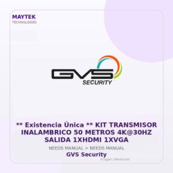 KIT Transmisor Inalambrico 50 Metros 4K@30HZ Salida 1XHDMI 1XVGA