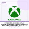 PIN Digital XBOX GAME PASS Essential | 6 Meses | MAS de 50 Juegos | Multijugador en Linea | para PC y Consola