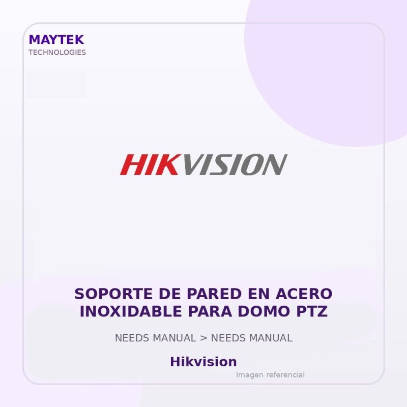 Soporte de Pared en Acero Inoxidable para DOMO PTZ