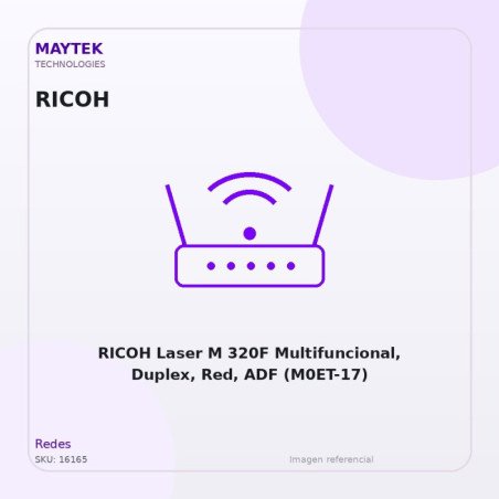 RICOH Laser M 320F Multifuncional, Duplex, Red, ADF (M0ET-17)