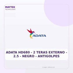 Adata Hd680 - 2 Teras Externo - 2.5 - Negro - Antigolpes