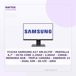 Samsung A17 SM-A175F | Pantalla 6,7" | OCTA CORE 2,2GHZ / 2,0GHZ | 256GB | Memoria 8GB | Triple Camara | Android 15 | DUAL SIM |
