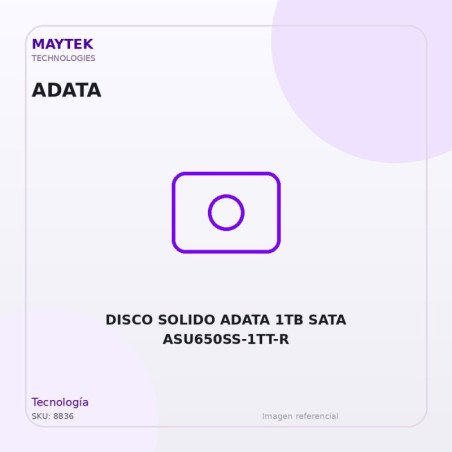 Disco Solido Adata 1TB SATA ASU650SS-1TT-R