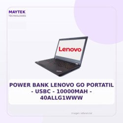 Lenovo Power Bank Lenovo Go Portatil - Usbc - 10000mah - 40allg1www