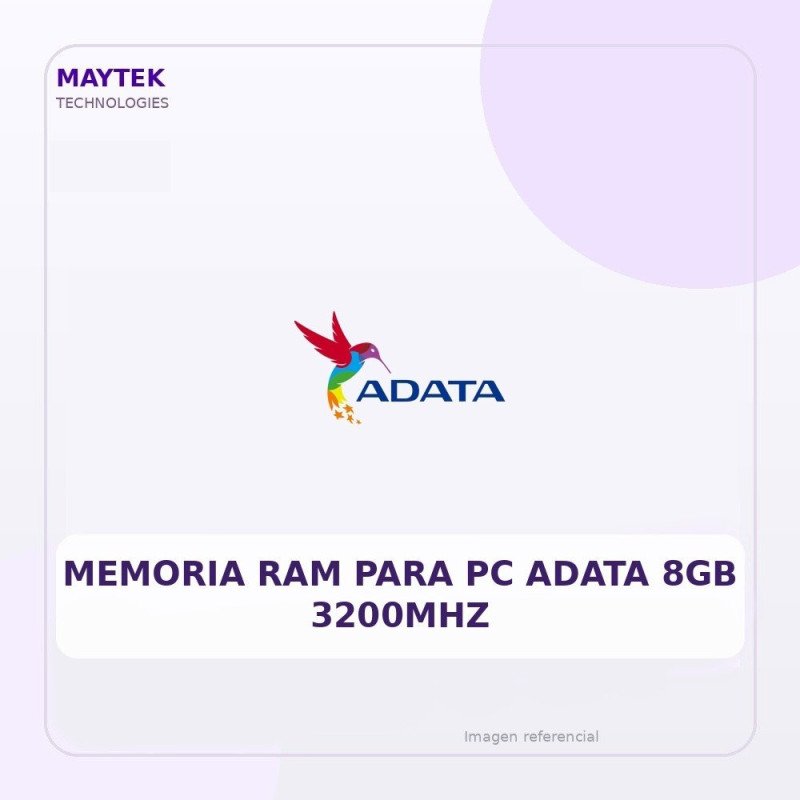 Memoria RAM para PC Adata 8GB 3200MHZ