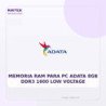 Memoria RAM para PC Adata 8GB DDR3 1600 LOW Voltage