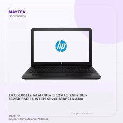 14-EP1001LA INTEL ULTRA 5 125H (1.2GHz) 8GB | 512GB SSD- 14" | W11H | SILVER