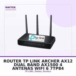 Tp-link Router Tp-link Archer AX12 - Dual Band - Ax1500 - 4 Antenas - WIFI 6