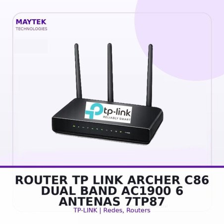 Tp-link Router Tp-link Archer C86 - Dual Band - Ac1900 - 6 Antenas