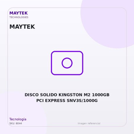 Disco Solido Kingston M2 1000GB PCI Express SNV3S/1000G