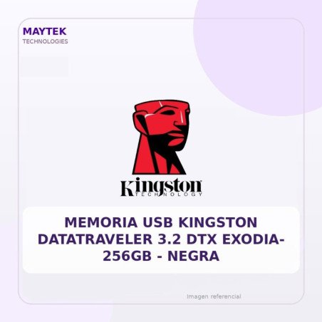Memoria USB Kingston Datatraveler 3.2 DTX EXODIA- 256GB | Negra