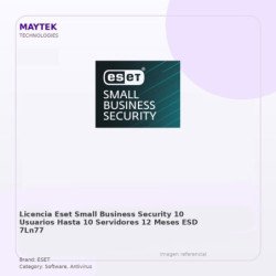 Eset Licencia Eset Small Business Security 10 Usuarios - Hasta 10 Servidores - 12 Meses ESD