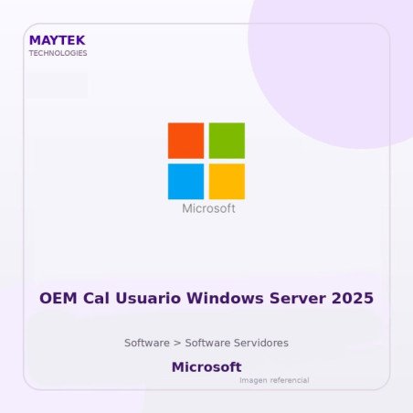 OEM Cal Usuario Windows Server 2025