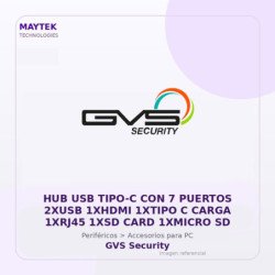 HUB USB TIPO-C con 7 Puertos 2XUSB 1XHDMI 1XTIPO C Carga 1XRJ45 1XSD CARD 1XMICRO SD
