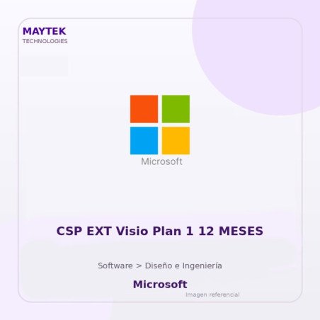 CSP Ext Visio Plan 1 12 Meses
