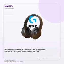 Diadema Logitech H390 | USB | con Microfono | Permite Controlar el Volumen