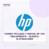 Combo Teclado y Mouse HP 230 | Inalambrico | Blanco | 3L1F0AA#ABM