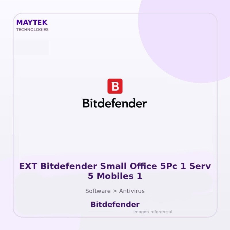 Bitdefender Ext Bitdefender Small Office 5PC 1 Serv 5 Mobiles 1