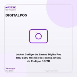 Lector Codigo de Barras DigitalPos DIG-8500 Omnidireccional/Lectura de Codigos 1D/2D