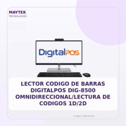 Lector Codigo de Barras DigitalPos DIG-8500 Omnidireccional/Lectura de Codigos 1D/2D