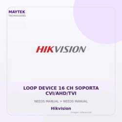 Hikvision Loop Device 16 Ch Soporta Cvi/Ahd/Tvi