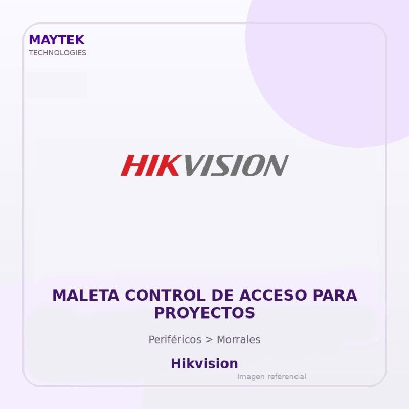Hikvision Maleta Control De Acceso Para Proyectos