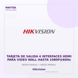 Hikvision Tarjeta De Salida 4 Interfaces HDMI Para Video Wall Hasta 1080P@60Hz