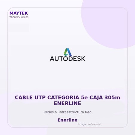 CABLE UTP CATEGORIA 5e CAJA 305m ENERLINE