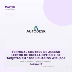 Sekure Id Terminal Control De Acceso Lector De Huella Optico Y De Tarjetas Em 1000 Usuarios WiFi POE