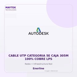 Enerline Cable UTP Categoria 5E CAJA 305M 100% Cobre LPS