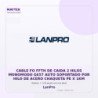 LanPro Cable FO FFTH de Caida 2 Hilos Monomodo G657 AUTO Soportado por HILO de Acero Chaqueta PE X 1KM