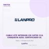 LanPro Cable UTP Interior CM CAT5E CCA Chaqueta AZUL Certificado UL