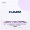 LanPro Chasis para Convertidor de Medios POE 1 Puerto SFP 10/100/1000M Fuente Externa