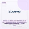 LanPro Cierre de Empalmes Terminales de FO 4 Bandejas Hasta 12 Fibras CADA UNA Montaje en Pared y Poste