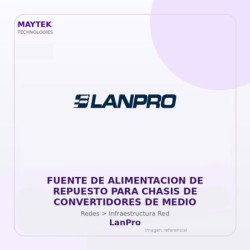 LanPro Fuente de Alimentacion de Repuesto para Chasis de Convertidores de Medio