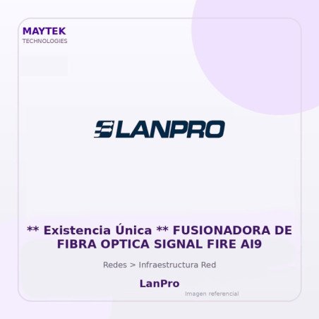 LanPro Fusionadora de Fibra Optica Signal FIRE AI9