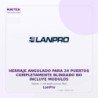 LanPro Herraje Angulado para 24 Puertos Completamente Blindado NO Incluye Modulos