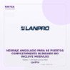 LanPro Herraje Angulado para 48 Puertos Completamente Blindado NO Incluye Modulos